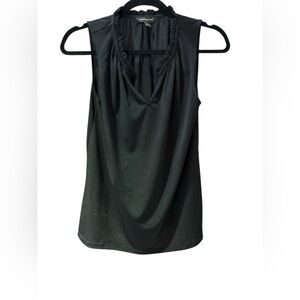 Banana Republic Black Ruffled Tank Top